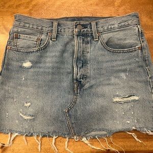 Levi’s denim mini skirt